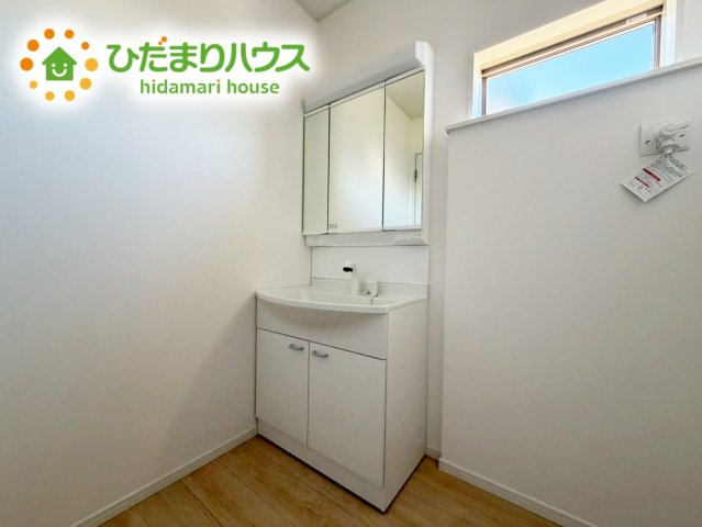 いわき市金山町第10　新築戸建　1号棟の独立洗面台|シンプルで使い勝手の良い独立洗面台！