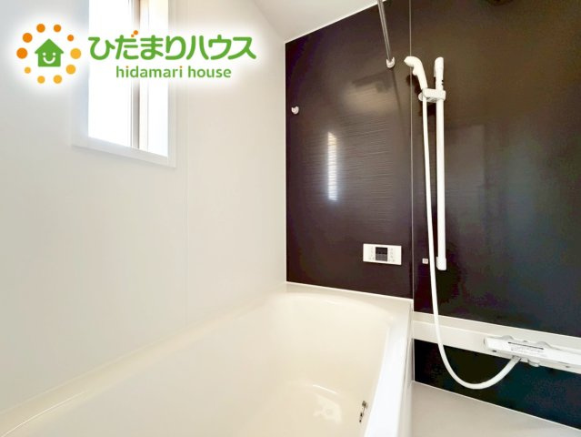 いわき市金山町第10　新築戸建　1号棟の浴室|清潔感のある浴室は自分一人のリラックス空間を演出してくれます。もちろんお子様と一緒でも十分な広さがあり快適です(^^♪