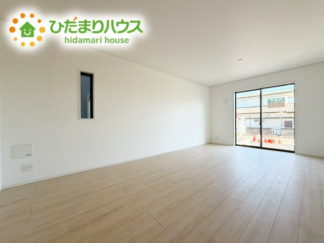 いわき市金山町第10　新築戸建　1号棟の居間・リビング|早くお仕事終わらせて、家に帰りたくなるようなリビングです(^^♪