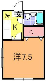 【間取り】 | ウッディーハイム | 1K