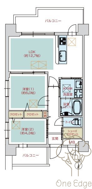 ルネサンスの間取り