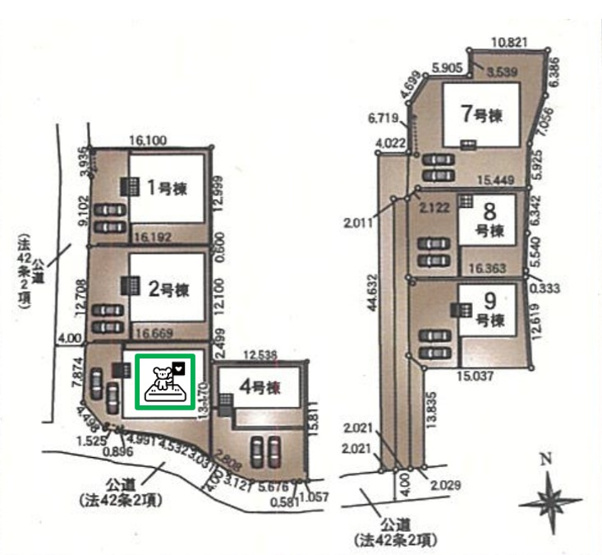 【区画図】 | 前橋市青柳町　平屋　新築住宅