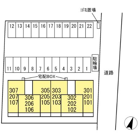 ディアプレイスの区画図