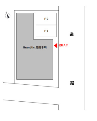 【区画図】 | Grandtic 奥田本町