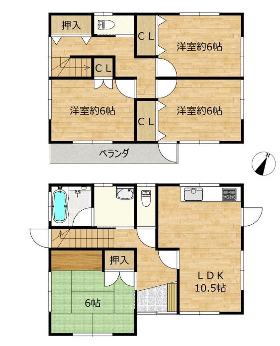 文違　中古戸建の間取り