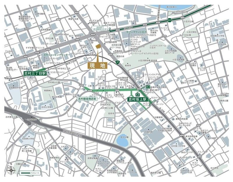 ルフォンプログレ志村坂上の地図