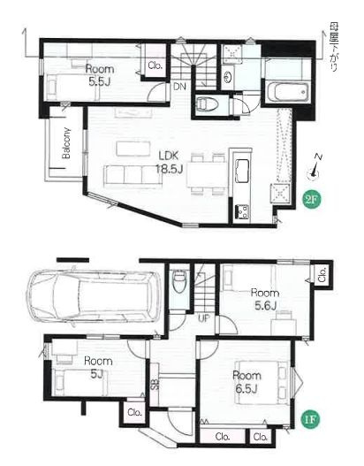 【間取り】 | 西東京市北町３丁目　新築戸建て　３号棟 | 4LDK・土地面積79.63ｍ2・建物面積106.84ｍ2