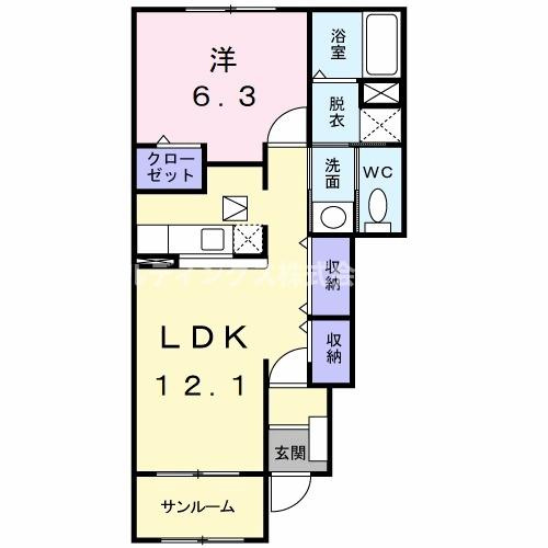 ボヌールＢの間取り