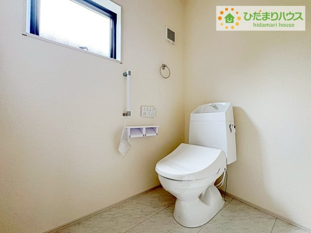 ひたちなか馬渡17期　新築戸建のトイレ|節水できるトイレで、少ないお水でもしっかりと洗浄してくれます！