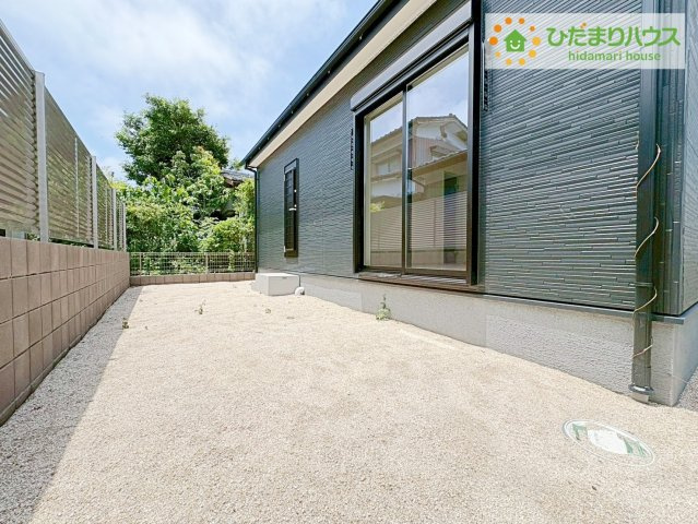 ひたちなか馬渡17期　新築戸建の庭|家族みんなで広～いお庭でバーベキューが楽しめます(^^♪