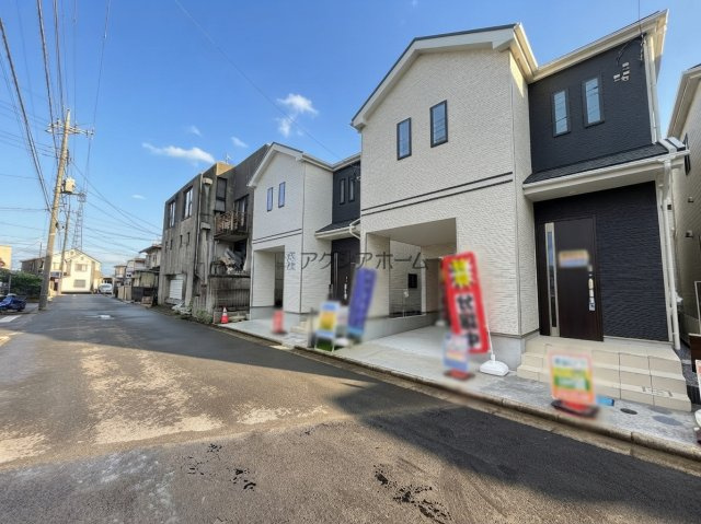 所沢市東所沢4丁目・全3棟　新築一戸建　B号棟の前面道路含む現地写真