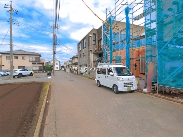 所沢市東所沢4丁目・全3棟　新築一戸建　C号棟の前面道路含む現地写真|現地写真（2026年6月10日撮影）