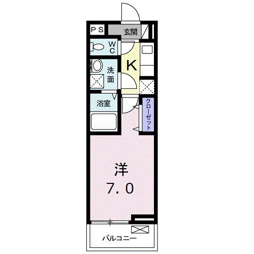 シャンス　ドゥの間取り