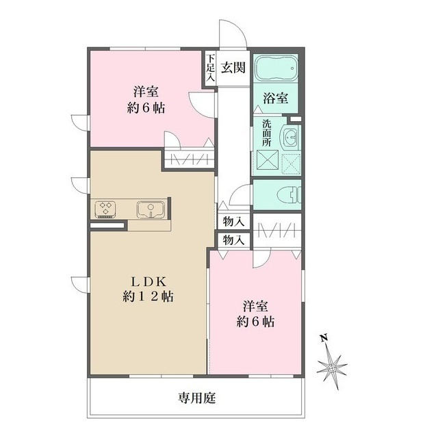 シャーメゾン豊楽Bの間取り