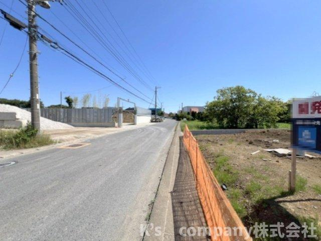 ◎高座郡寒川町小動　建築条件なし　売地　A区画の前面道路含む現地写真|2026.5.30撮影◇