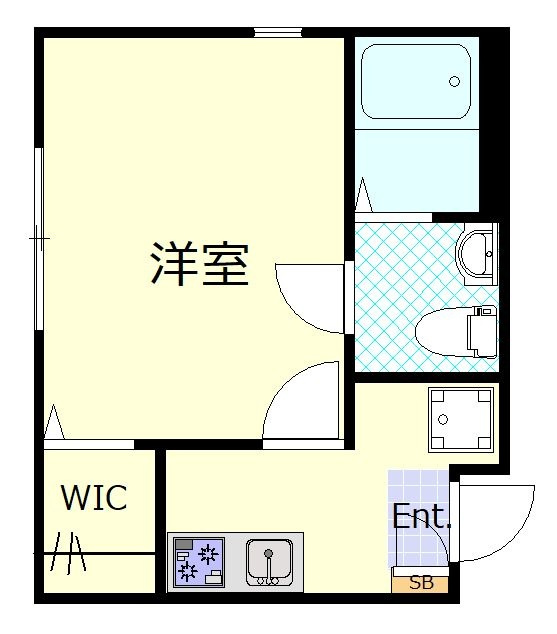 CSスクエアの間取り|間取りです。