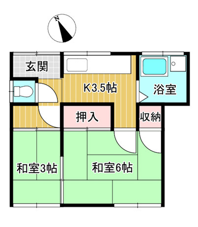 江橋方住宅の間取り