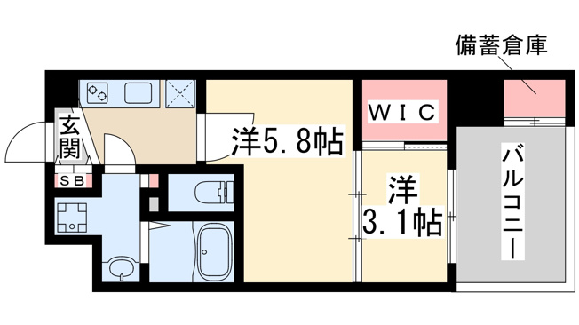 【間取り】 | セレニテ江坂ルフレ