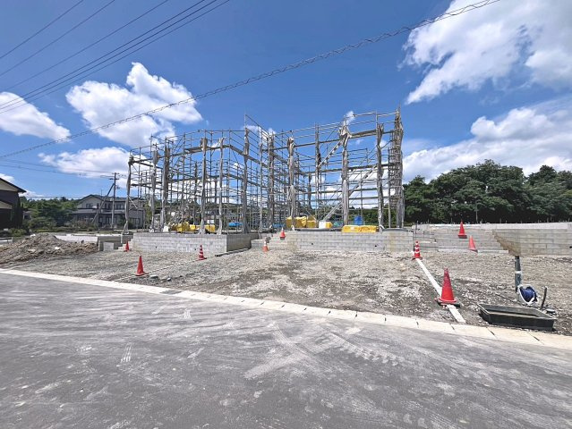 新築戸建・新築建売　郡山市田村町東山第1　守山小・守山中の前面道路含む現地写真|南側前面道路