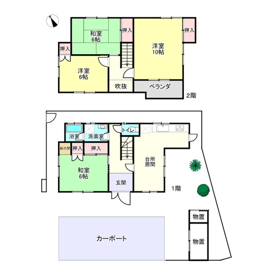 【間取り】 | たつの市神岡町大住寺/中古戸建