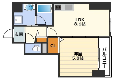 プログレスコート梅田北の間取り