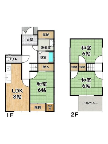 姫路市御立西3丁目/中古戸建の間取り