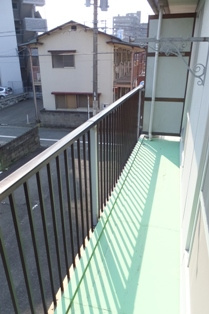 エクセルハイツのバルコニー