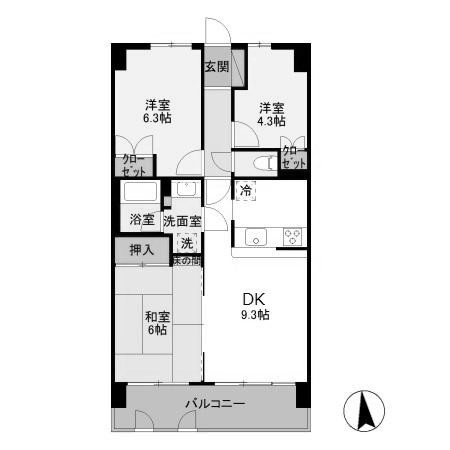 【間取り】 | ハイラーク高崎 