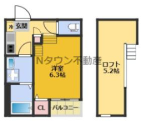 【間取り】 | ハーモニーテラス八田Ⅱ | 間取りです。