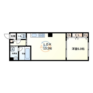 【間取り】 | ブラービ南船場 | ブラービ南船場　間取り