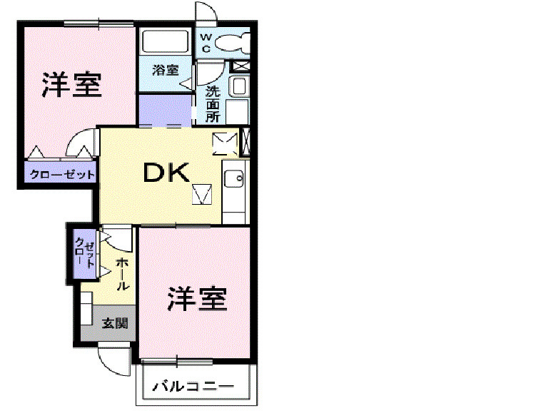 エスペランスＷＡＴＡＮＡＢＥの間取り|間取図