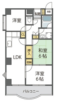 【間取り】 | フィアテル岸和田