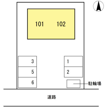 ローズコート高埇の区画図