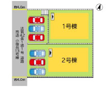 八幡西区小嶺台2丁目2期1号棟の区画図
