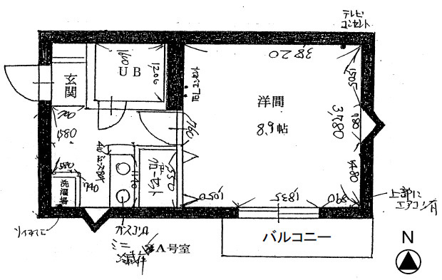 石屋川サンシャインの間取り