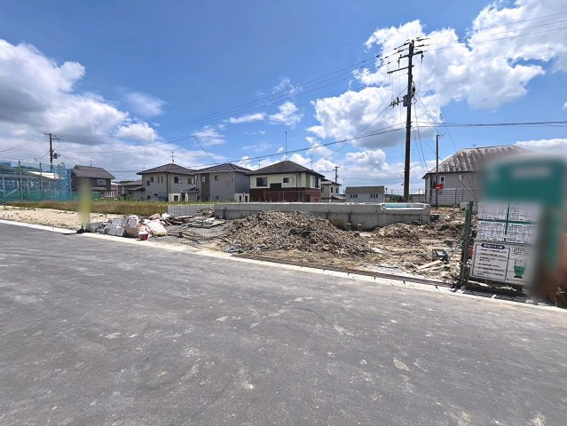 新築戸建・新築建売　郡山市田村町東山第1　守山小・守山中の前面道路含む現地写真
