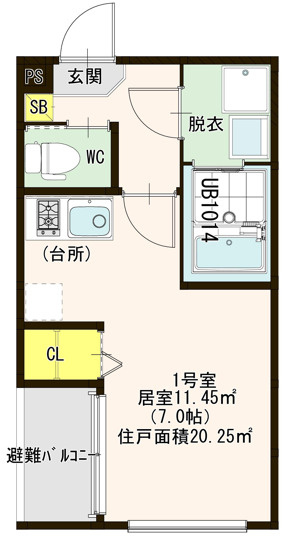 ハーモニーテラス城木町の間取り