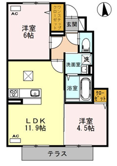 エコールＫⅡの間取り