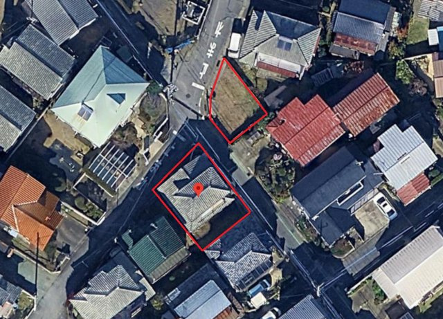 【建築条件無し土地】前橋市龍蔵寺町　角地約61坪、解体更地渡し、確定測量後渡しの外観|外はこのようになっています
