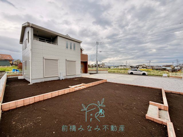 【新築】前橋市鼻毛石町第６　限定１棟　リーブルガーデン　新築建売の外観|おしゃれな外観です