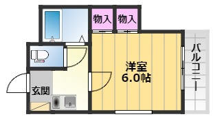 【間取り】 | シャルマンフジ東岸和田2番館