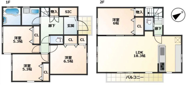 【間取り】 | 4LDKはリビングダイニングキッチンと4つの居室がある間取りで、大家族や二世帯住宅にどうぞ。広々としたリビングで家族団らんを楽しみ、個室でプライベートな時間も確保でき、快適な生活を送ることができます。