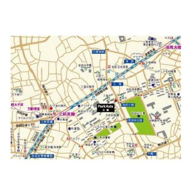 パークアクシス三宿の地図