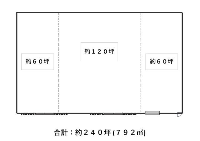 甲賀市甲南町新治の倉庫の間取り
