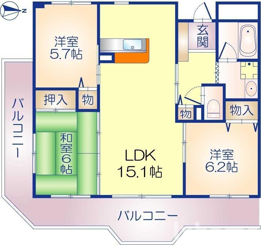 リヴェール春日の間取り