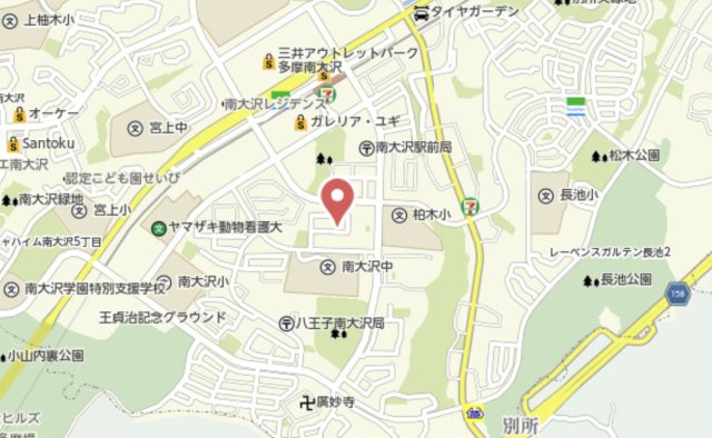 『八王子市マンション』グリーンコープ南大沢【仲介手数料無料】　八王子市南大沢3-2の地図|～仲介手数料無料☆八王子ひなた不動産～グリーンコープ南大沢