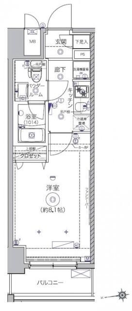 クレイシア秋葉原の間取り