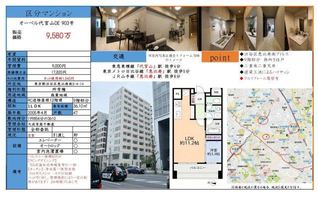 【その他】 | オーベル代官山DE　仲介手数料無料＋50万円現金プレゼント中