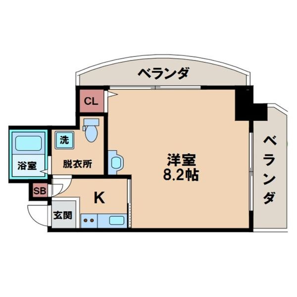 ブルービー田辺駅前の間取り