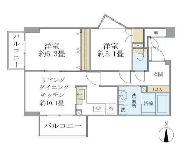 KDXレジデンス杉並方南町の間取り
